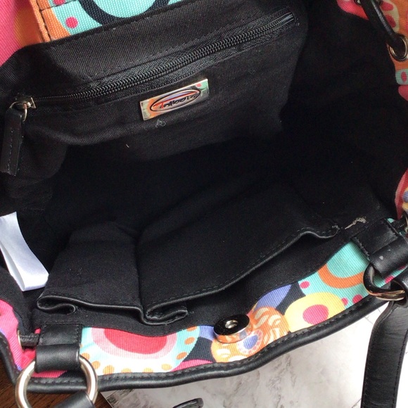 Talbots Multicolor Circle Pattern Shoulder Bag - Picture 3 of 3